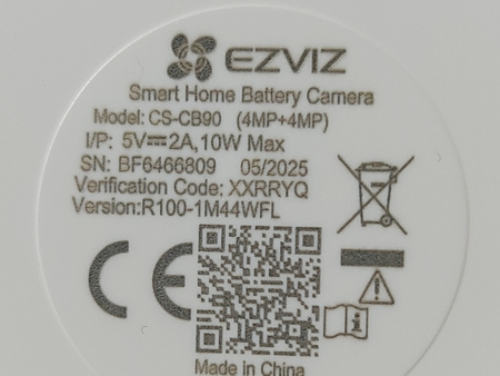 Kamera Smart zewnętrzna Ezviz CB90 Dual 2K + Solar Panel