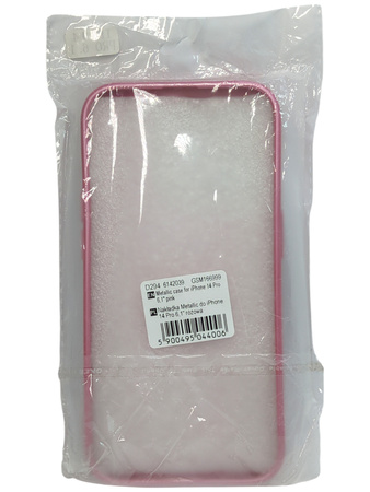 Etui Nakładka Metallic do iPhone 14 Pro 6,1" różowa