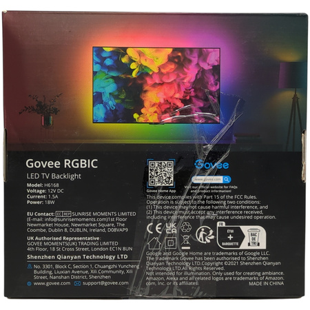 Taśma LED Govee H6168 RGBIC TV Backlight 55-65 cali