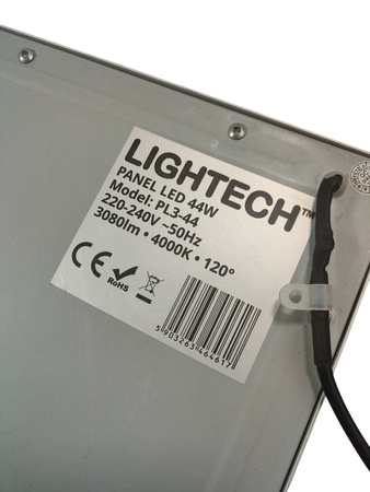Panel LED Lightech PL3-44 44W 600x600 4000K 4400lm