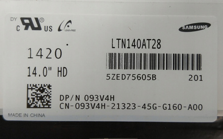 Matryca Samsung LTN140AT28 14" 1366x768