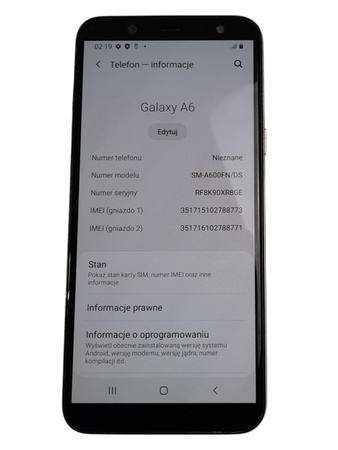 Smartfon Samsung Galaxy A6 SM-A600FN/DS 5.6" 3/32GB