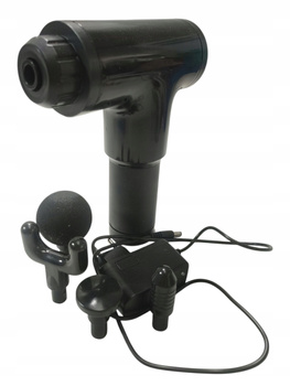 Pistolet do masażu KH-320 6 prędkości, 4 końcówki, masaż głęboki