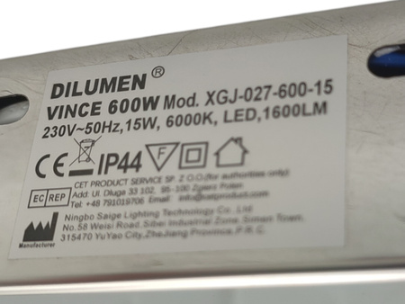 Lampa łazienkowa LED na lustro Dilumen Vince 600