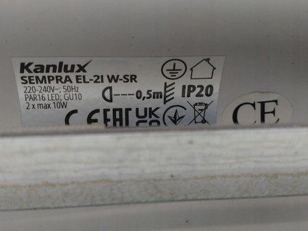 Oprawa ścienno-sufitowa Kanlux SEMPRA EL-21 W-SR
