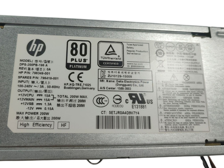 Zasilacz HP DPS-200PB-196 A 200W SFF