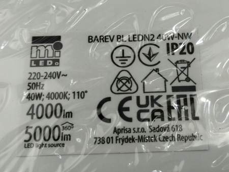 Panel LED BAREV BL LEDN2 40W-NW