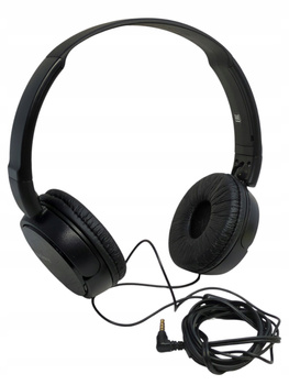 Słuchawki przewodowe Sony MDR-ZX110AP Nauszne Mikrofon Czarny