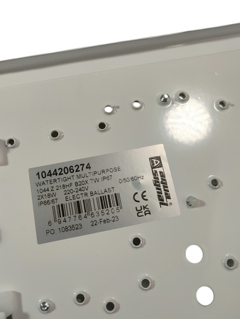 Oprawa uniwersalna Aqua Signal 1044 Z 218HF B20X IP67 2x18W 220-240V