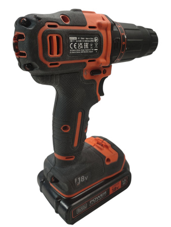 Wkrętarka udarowa akumulatorowa Black&Decker BCD700S2S 18V 1,5 Ah 10mm 1400