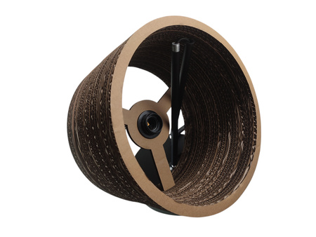 LAMPA PODŁOGOWA STOJĄCA Decor Cardboard Cylinder Floor E27 brązowa