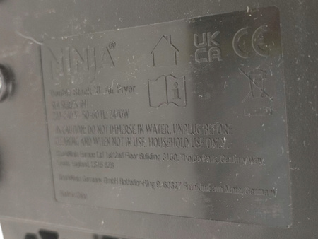 FRYTKOWNICA BEZTŁUSZCZOWA AIR FRYER NINJA DOUBLE STACK XL SL400EUCP 9,5L