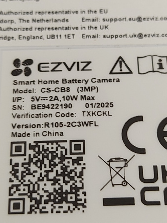 Kamera Bezprzewodowa IP WiFi Ezviz CB8 2K z panelem solarnym Obrotowa