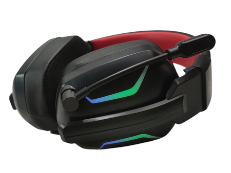 Słuchawki bezprzewodowe nauszne z mikrofonem Fachixy FC-300 GAMINGOWE LED