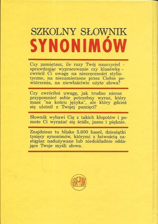 Szkolny słownik synonimów Witold Cienkowski
