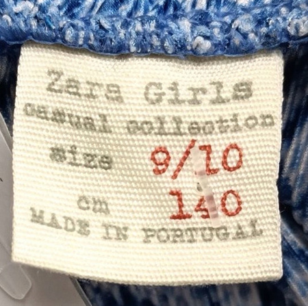 SPÓDNICA SPÓDNICZKA ZARA ROZMIAR 140 NIEBIESKA