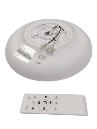 Lampa sufitowa z głośnikiem na pilot 18W 30CM Bluetooth HOREVO H0017 Biały