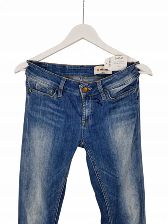Rich&Royal Jeansy Damskie Slim Fit Niebieskie
