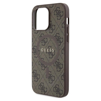 Etui Guess 4G Collection Leather Metal Logo MagSafe iPhone 14 Pro