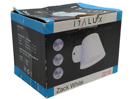 Kinkiet zewnętrzny ITALUX Zack White 2018/WH-7 LED GU10 IP44 biały