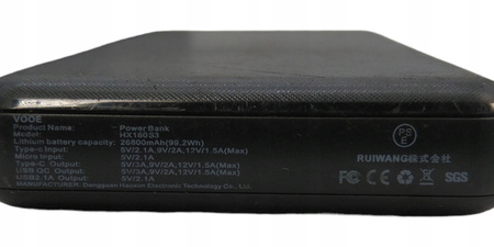 Powerbank HX160S3 26800mAh 18W PD QC 3.0