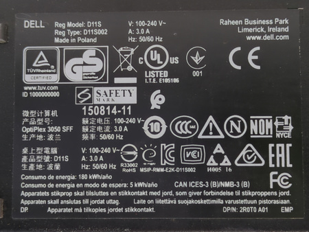 Komputer PC Dell OptiPlex 3050 Intel Core i5-7500 8GB RAM DDR4 1TB HDD