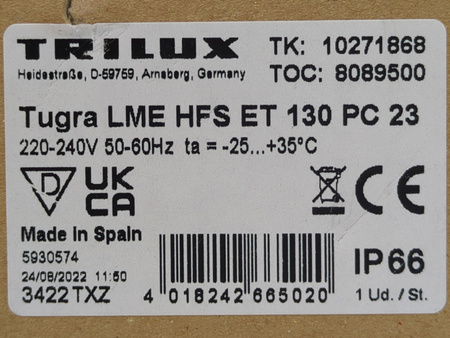 Oprawa Oświetleniowa TRILUX TUGRA LME HFS ET 130 PC 23