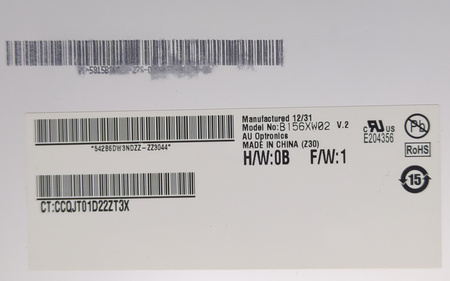 Matryca AUO B156XW02 V.2 15.6 HD 1366x768 LED 40pin Błyszcząca