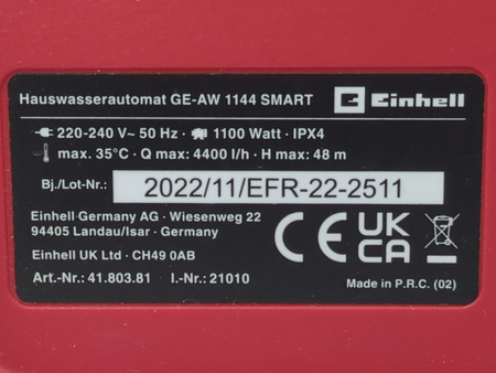 Pompa grodowa ENHELL GE-AW 1144 SMART 4400l/h 1100 W