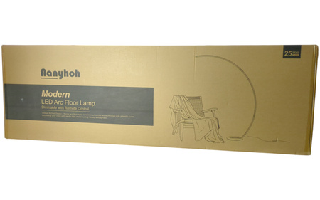 Lampa podłogowa LED Aanyhoh Modern 25W ściemniana z pilotem