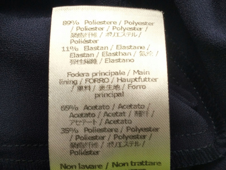 SPODNIE DAMSKIE GARNITUROWE GRANATOWE PATRIZIA PEPE ROZ.36