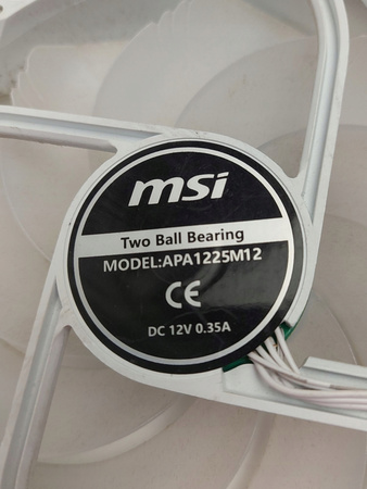 Wentylator PC 120mm podświetlenie LED ARGB MSI APA1225M12 2 SZTUKI