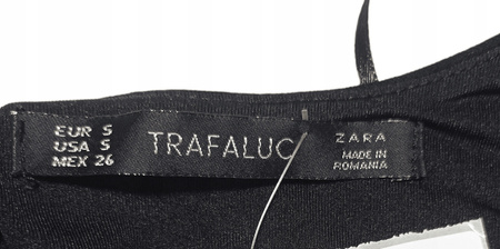 SUKIENKA ZARA TRAFALUC ROZ.S CZARNO-BIAŁA W PASKI