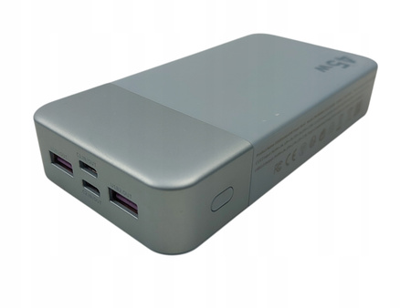 NOBIS Powerbank 20000mAh Szybkie Ładowanie Z Kablem C Do C Wyświetlacz