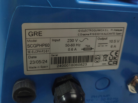 Generator Chloru do basenów i regulacja PH ( do 60.000 l ) (SCGPHP60)