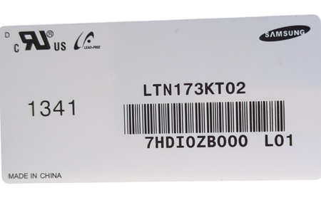 Matryca SAMSUNG LTN173KT02-T01 17,3" 1600x900 40pin Błyszcząca