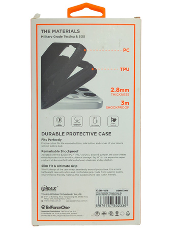 Etui Vmax Triangle Case do iPhone 15 Pro 6,1" różowo-złota