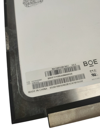 MATRYCA BOE NV140FHM-N61 V8.0 14" 1920X1080px; 30pin MATOWA