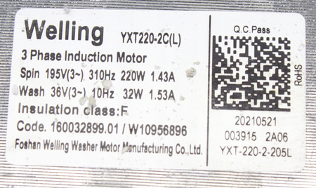 Silnik Welling YXT220-2C(L) do pralki Whirlpool 482000088790 C00290840