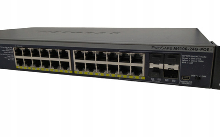 Switch zarządzalny NETGEAR GSM7224P ProSafe M4100-24G-POE+