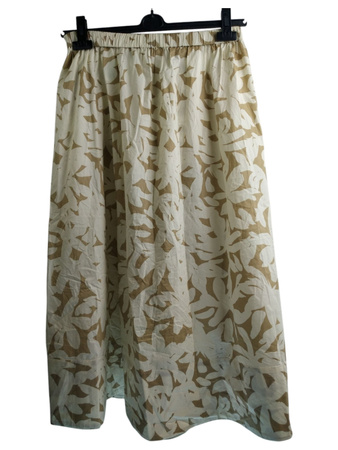 LETNIA SPÓDNICA BIAŁO-BRĄZOWA CLOSED ROZ.M