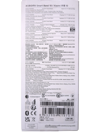 Smartband opaska sportowa Xiaomi Smart Band 10 Czarny