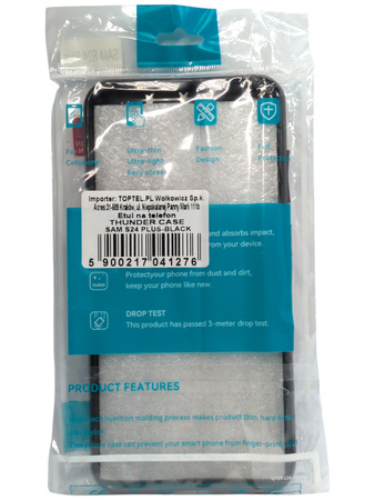 Etui Thunder do Samsunga Galaxy S24 Plu Czarne