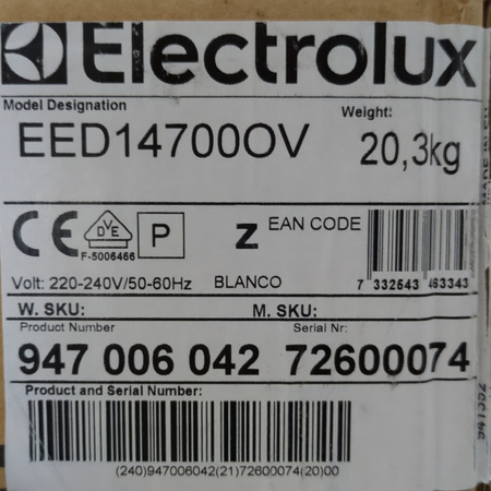 SZUFLADA DO PODGRZEWANIA ELECTROLUX EED14700OV