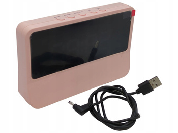 CYFROWY BUDZIK LED SETTY LW2220 RÓŻOWY