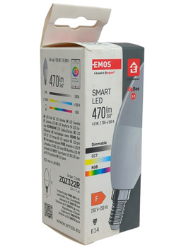Żarówka LED EMOS GoSmart ZQZ322R E14 4.8W RGB Zigbee