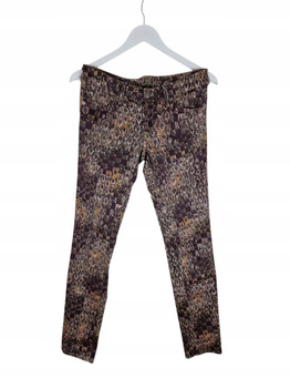 7 For All Mankind Damskie Jeansy Wzorzyste Fioletowe 29