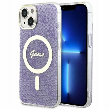 Etui Guess GUHMP14SH4STU do iPhone 14 6.1" hardcase 4G MagSafe