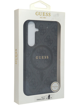 Oryginalne etui Plecki do Samsung Galaxy s24+ Case MagSafe Guess czarny