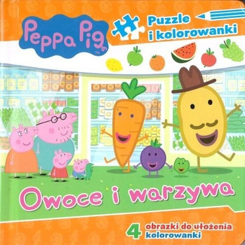 Peppa Pig Świnka Peppa Puzzle i Kolorowanki